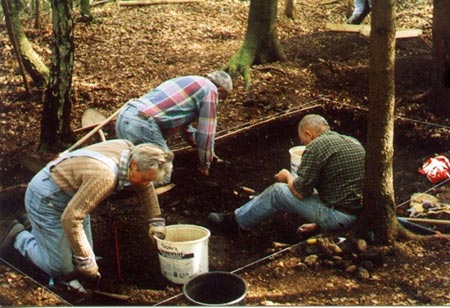 Ausgrabung an der Sunderburg